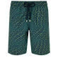 Bañador elástico largo con estampado Te Mana O Te Moana para hombre Azul marino vista frontal