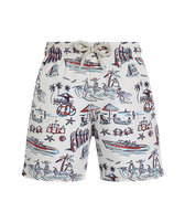 Bañador elástico con estampado Family Beach para niño - Vilebrequin x St Regis Sugar switzle vista frontal