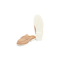 Winston Weejuns® Herren-Mule aus Leder – VBQ x G.H.Bass Sand Vorderansicht