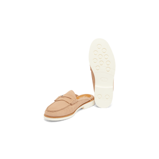 Winston Weejuns® Herren-Mule aus Leder – VBQ x G.H.Bass Sand Vorderansicht