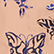Pantalón corto de baño con bordado Disco Butterfly para mujer Blush 