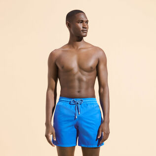 Men Swim Trunks Ultra-light and packable Solid Earthenware front worn view
