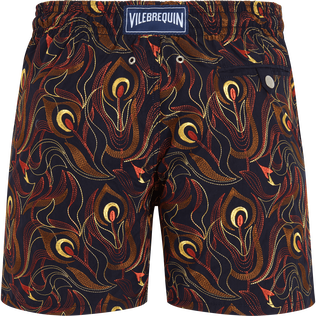 Men Swimwear Embroidered Camo Flowers - Limited Edition Navy 后视图