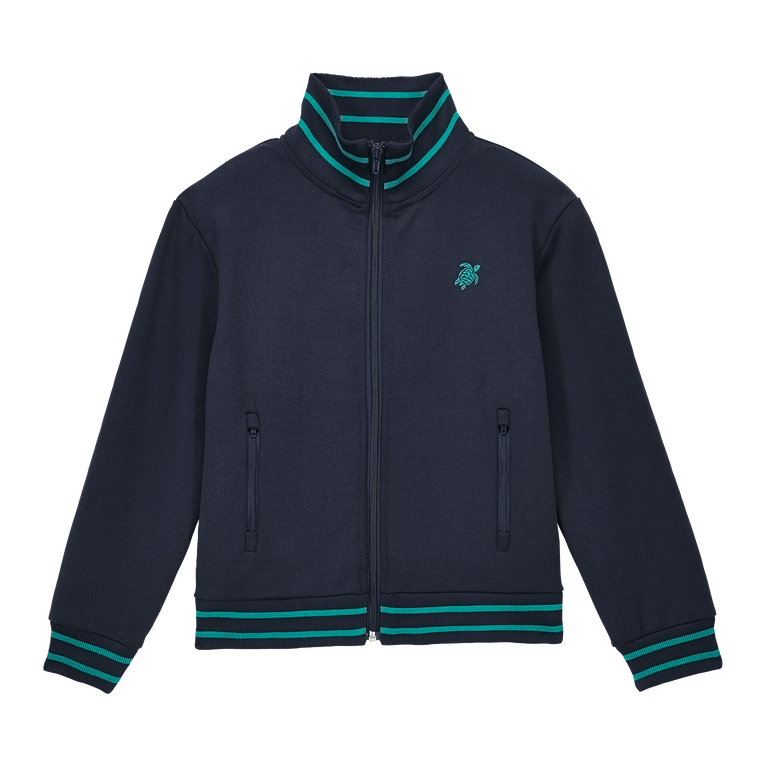 Boys Cotton Jacket Rayures - Jacket - Giga - Blue - Size 8 - Vilebrequin