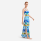 Langes La Mer Bustierkleid für Damen – Vilebrequin x JCC+ – Limitierte Serie Weiss Details Ansicht 1