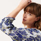 女士 Hidden Fishes 迷你连衣裙 - Vilebrequin x Poupette St Barth 合作款 Purple blue 细节视图3
