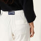 Bermudas de color liso para hombre y mujer Blanco tiza detalles vista 3