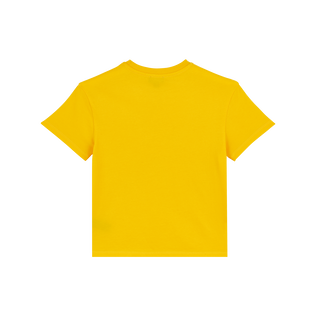 Children Organic Cotton T-shirt Logo Vilebrequin Mango 后视图