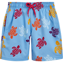 Pantaloncini mare bambino elasticizzati Tortues Multicolores Flax flower vista frontale