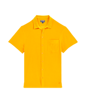 Camisa de bolos en algodón de color liso unisex Mango vista frontal