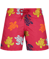 Boys Classic Printed - Boys Swim Shorts Ronde Des Tortues, Burgundy front view