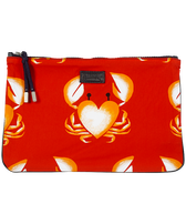 Zipped Beach Pouch St Valentine 2020 Medicis red front view