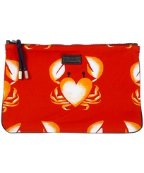 Zipped Beach Pouch St Valentine 2020 Medicis red front view