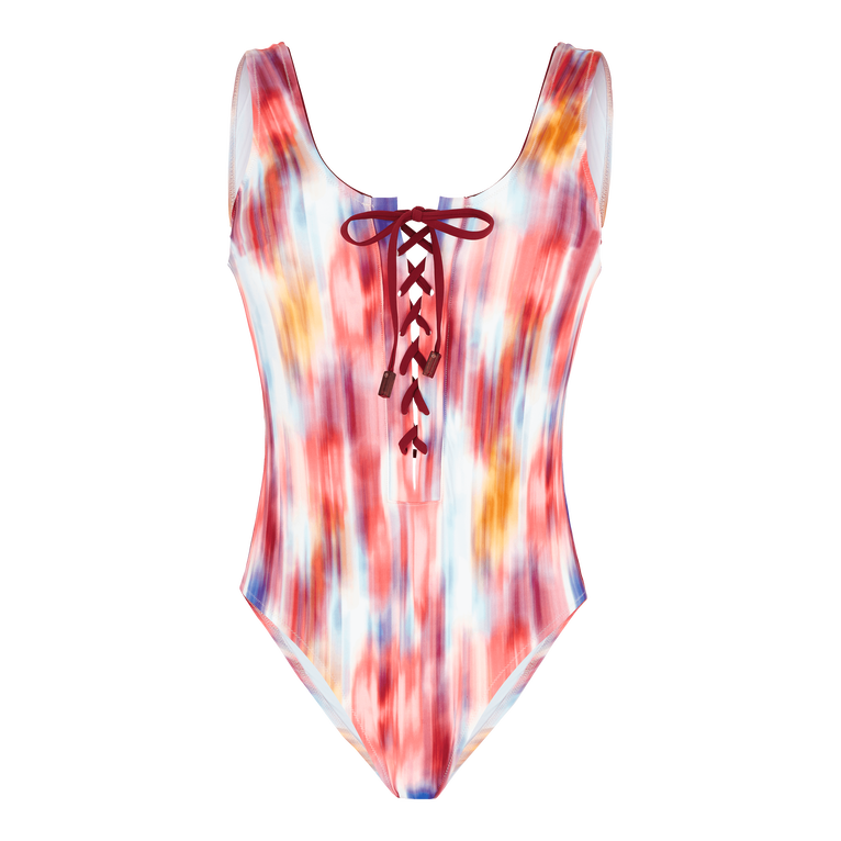 Ikat Flowers Badeanzug Zum Schnüren Für Damen - Fox - Multi - Größe XS - Vilebrequin