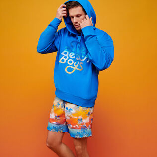 Bañador con estampado Ronde des Tortues Sunset para hombre de Vilebrequin x The Beach Boy Multicolores detalles vista 1