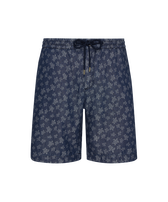 男士 Ronde des Tortues 轻盈牛仔布百慕大短裤 Dark denim w1 正面图