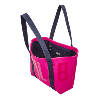 Große Vilebrequin Strandtasche Purpurrot Details Ansicht 3
