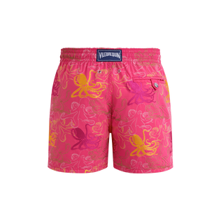 Maillot de bain homme brodé Octopussy - Édition Limitée Bougainvillier vue de dos