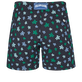 Micro Ronde Des Tortues Rainbow Badeshorts mit Stickerei für Herren – Limitierte Serie Schwarz Rückansicht
