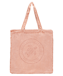 Tote bag en lin imprimé Tortue teinture minérale Poterie vue de face