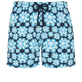 Bañador elástico con estampado Poulpes Neon para hombre Azul marino vista frontal