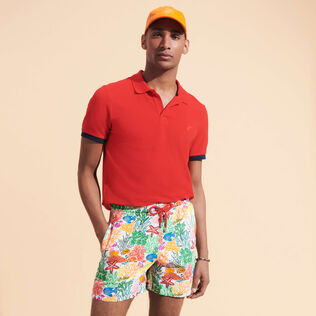 男士 Fond Marins Multicolores 泳裤 White 细节视图1