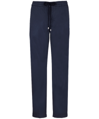 Pantalon jogging homme en coton Bleu marine vue de face