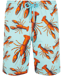 男士 Lobster 长款游泳短裤 Lagoon 正面图