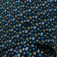 Camisa de verano unisex en gasa de algodón con estampado Micro Tortues Rainbow Azul marino detalles vista 4