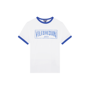 Camiseta en algodón orgánico con logotipo bicolor para niño Marrakech vista frontal