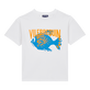 VBQ Fish T-Shirt aus Baumwolle für Jungen Weiss Vorderansicht