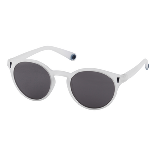 Gafas de sol de color liso unisex Blanco vista trasera