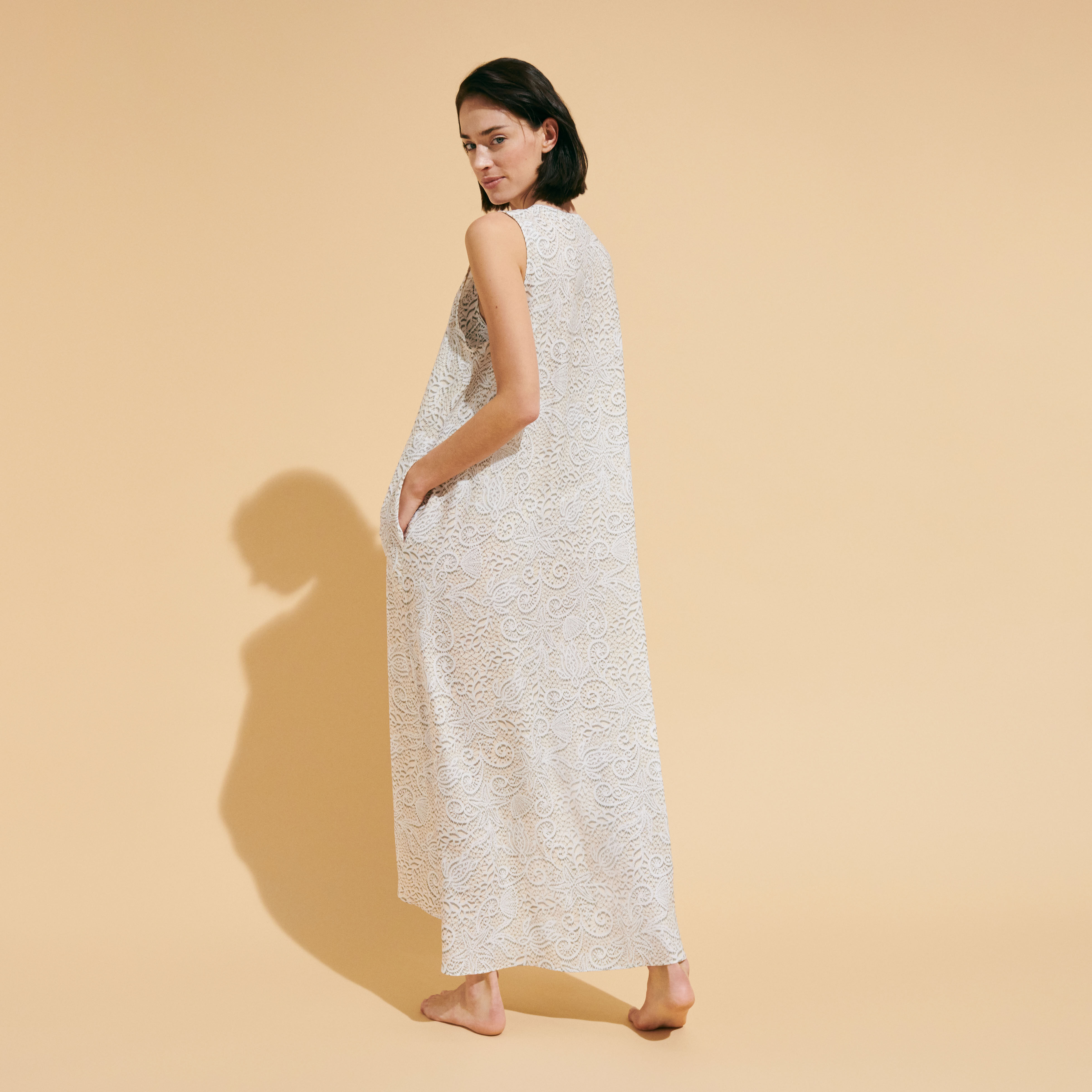 Vestido para playa largo store