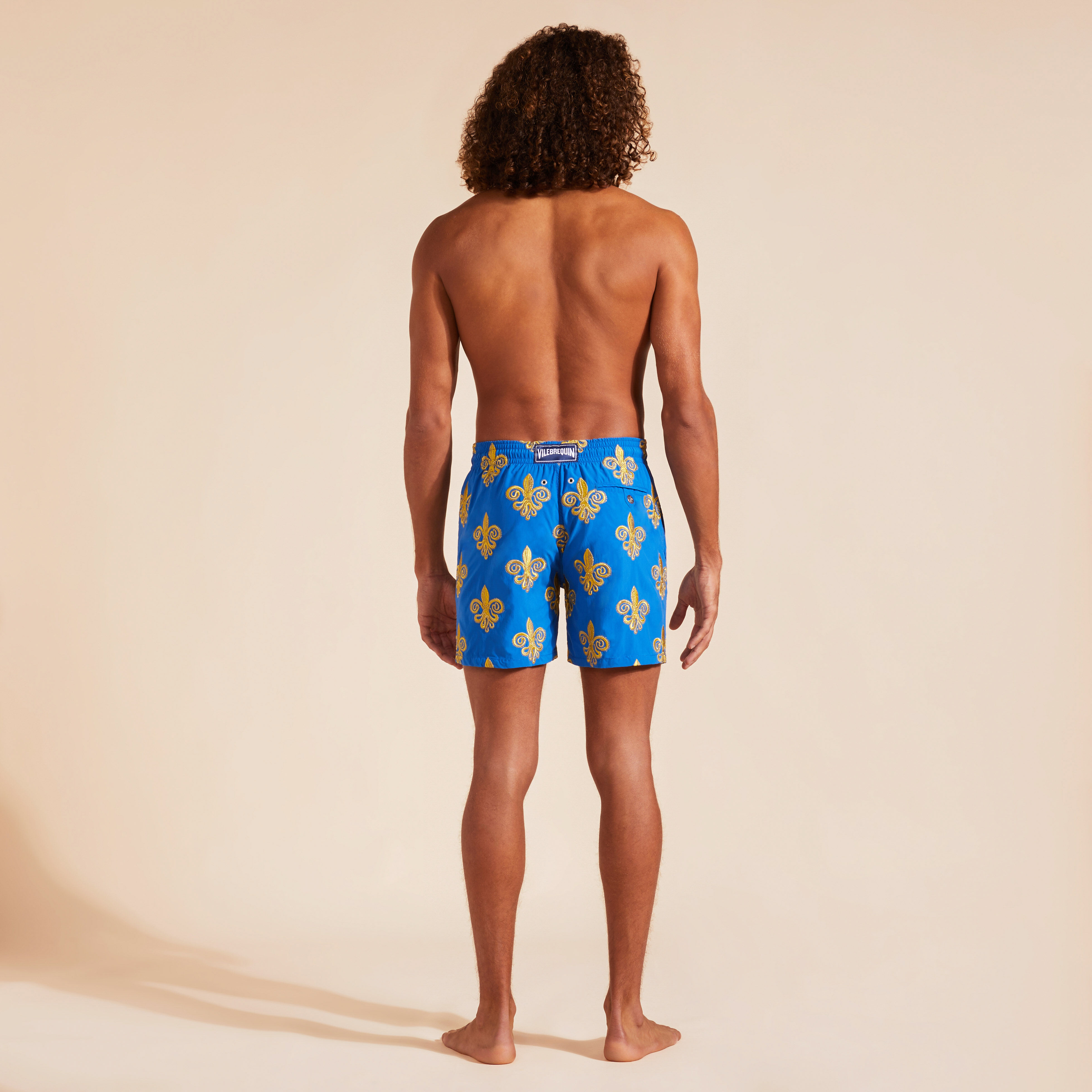 Maillot de bain homme brode Fleur de Poulpe Edition Limitee