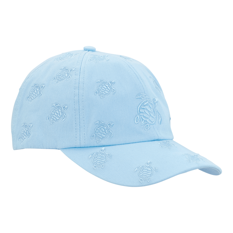 Embroidered Cap Ronde Des Tortues All Over - Castile - Blue