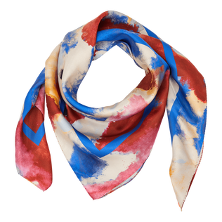 Foulard unisex in seta Flowers in the Sky Palace vista posteriore