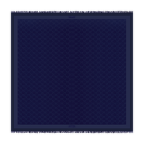 Turtle Monogram Scarf Midnight front view