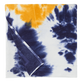Toalla de playa de algodón con estampado Tie & Dye Azul marino vista trasera