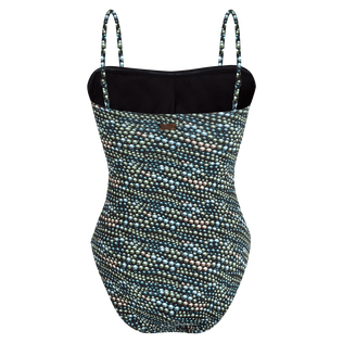 Maillot de bain une pièce bustier femme Pearl Noir vue de dos