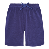 Women Terry Shorts Solid Midnight front view