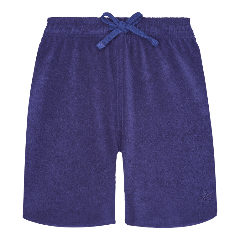 Women Terry Shorts Solid - Fauna - Blue