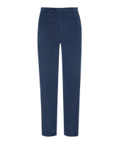男士纯色天丝棉斜纹布长裤 Midnight 正面图