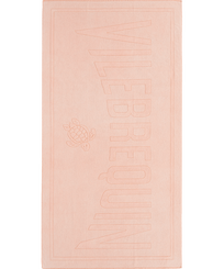 Serviette de plage en coton coloration minérale naturelle Poterie vue de face