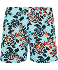 Bañador elástico con cintura plana y estampado Screen Turtles para hombre Laguna vista frontal