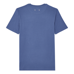 Camiseta de algodón orgánico de color liso para hombre Storm vista trasera