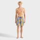 Men Long Swim Shorts Ronde des Tortues Logo Marrakech front worn view