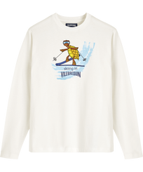 Langärmeliges Ski in VBQ T-Shirt aus Baumwolle für Herren Off white Vorderansicht