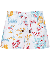 Women Swim Trunks Peaceful Trees White front view
