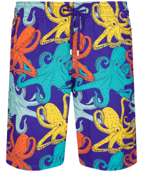 Hombre Clásico largon Estampado - Bañador elástico largo con estampado Octopussy para hombre, Purple blue vista frontal