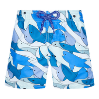 男童 Shark All Around 游泳短裤 Thalassa 正面图